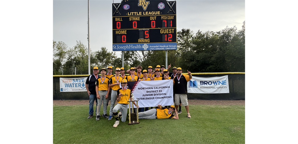 2026 RVLL Juniors - Northern California District 35 Interleague Champions!
