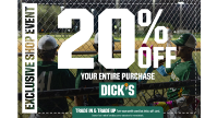 SAVE THE DATE! RVLL 20% Off Coupon at DICK'S Sporting Goods