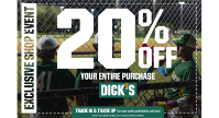 THIS FRIDAY TO MONDAY RVLL 20% Off Coupon at DICK'S